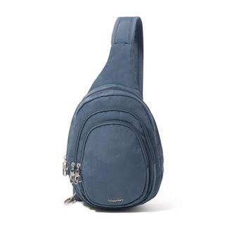 Baggallini Womens Securtex Anti-Theft Multi Zip Sling