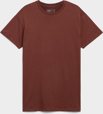 Djab Mens Organic cotton crew-neck t-shirt DJAB 101 Longline fit