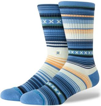 Stance Curren Crew Socks in Capriblue at Nordstrom, Size Large
