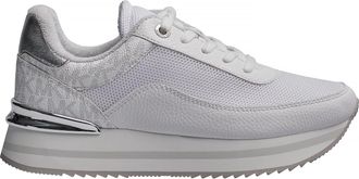 Michael Kors Hattie Trainer Womens Sports Shoes 49T5HAFS1D - White Faux Leather - Size UK 3.5