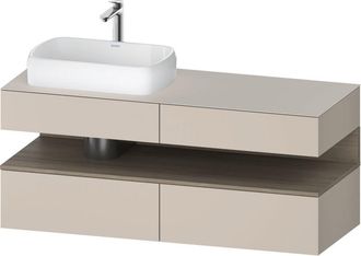 Duravit Qatego Consola Mueble Bajo Lavabo, 2 Extensiones, 2 - Duravit