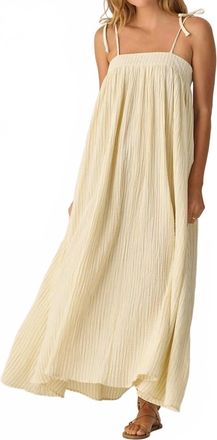 Rylee + Cru Womens Malea Dress In Citron Stripe