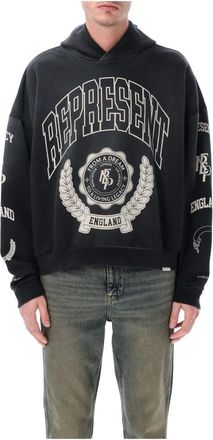 Represent Legacy Crest Hoodie - Heren - Hoodies - Zwart - L - Katoen - Hoodies & sweatvesten
