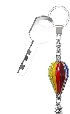 Generic Turkey Balloon Keychain,Bag Charm Rainbow Keychain | Hot Air Balloon Keychain Charm Car Key Ring, Cute Keychain Metal Backpack Keychains, Keychain Acc
