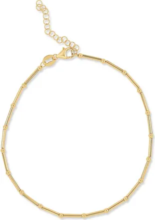 Bony Levy 14K Gold Beaded Chain Bracelet in 14K Yellow Gold at Nordstrom, Size 7