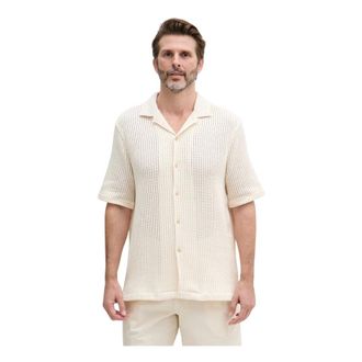 Joop Heren, Overhemden, Beige, Maat: L Katoen