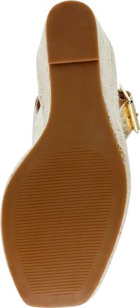 Steve Madden Uri Wedge Sandal Gold Leather URI01S1-988 Womens