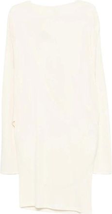 Jacquemus La Mistral Minijurk - Dames - Korte kleedjes - Wit - XS - Leer - Kleedjes