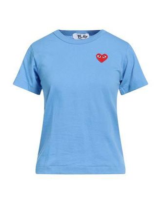 Tシャツ・カットソー COMME DES GARCONS Men T Shirts FMT021S24NAVY Dark Blue COMME des GARCONS PLAY Outlined T-Shirt Navy - T0K10