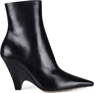 Bottega Veneta Punta Boot - Dames - Laarzen met Hak - Zwart - 35 1/2 EU - Leer - Schoenen