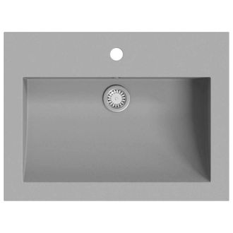 Berkfield Home Granite Basin 600x450x120 mm Grey
