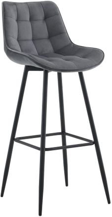 Clp Taburete De Bar Dartford Gris Oscuro Terciopelo