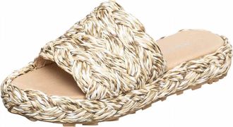 Antelope Womens Brea Plaform Sandals In Natural Rafia