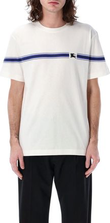 Burberry White Logo Crewneck T-Shirt