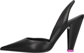 3Juin Leren Slingback Pumps - Dames - Pumps - Zwart - 41 EU - Leer - Schoenen