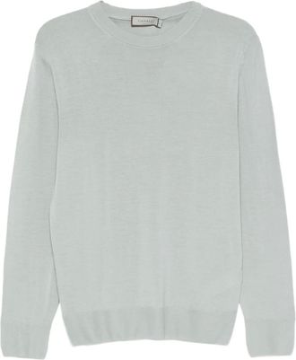 Canali Maglione girocollo in lana - Blu