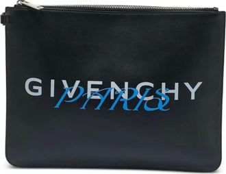 Givenchy Clutch in pelle con logo - Nero