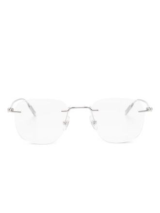 Montblanc Occhiali da sole geometrici - Argento