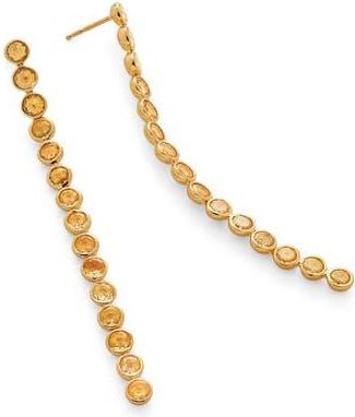 Monica Vinader x Kate Young Gemstone Cocktail Drop Earrings in Yellow Gold at Nordstrom Rack