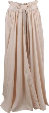 Patou Maxi Skirts, female, Pink, Size: 2XS Long skirt with drawstring waist