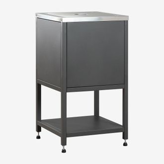 Sklum M&oacute;dulo Esquinero De Almacenaje Para Cocina Modular De Exterior En Acero Savona Sklum