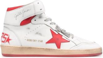 Golden Goose Sneakers, male, Red, 6 UK, Sky Star Trainers with Star Application
