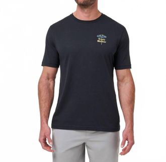 Travis Mathew Vacation Home Short Sleeve Tee In Black