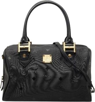 MCM Pre-owned Shoulder Bag - Dames - Pre-owned - Zwart - Maat: ONE Size Leer