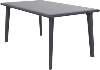 Resol Dessa Mesa Rectangular Interior, Exterior 160x90 Gris Oscuro