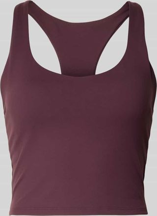 Fabletics Cropped Top mit integriertem Bustier Modell Anywhere in Bordeaux, Gr&ouml;&szlig;e XL