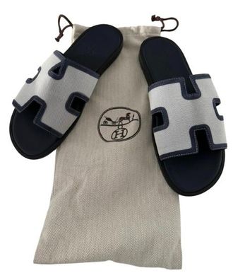 Hermès Suede And Canvas Izmir Sandal Size 40