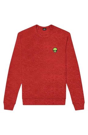 Dalix Alien Fleece Sweatshirt in Heather Red at Nordstrom, Size Xx-Large