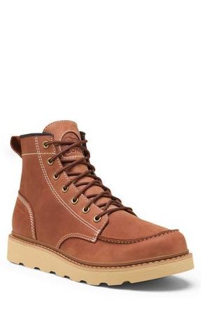 Sorel Slabtown 62 Waterproof Moc Toe Boot in Rustic Brown/Ceramic at Nordstrom Rack, Size 14