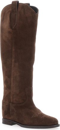 Via Roma 15 Womens Boots Suede Brown
