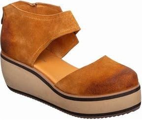Antelope Fawn Platform Wedge Pump in Cognac at Nordstrom Rack, Size 10