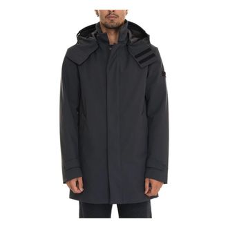 Peuterey Jas met afneembare capuchon en Primaloft-stof - Heren - Winterjassen - Blauw - XL - Polyester - Jassen