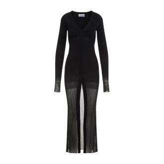 The Attico Midi Dresses Black