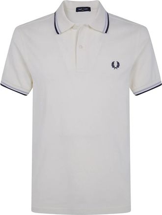 Fred Perry Polo met bies - Heren - Polos - Wit - L - Tops