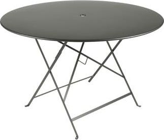 Fermob Round table Bistro - Grey - Painted steel - Designer Frédéric Sofia