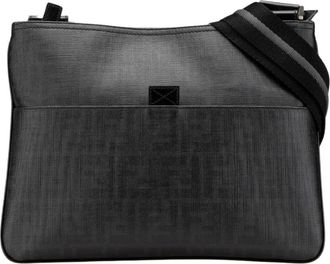 Fendi Pre-owned Zucca Coated Canvas Crossbody Bag - - Pre-owned - unisex - Nero - ONE SIZE