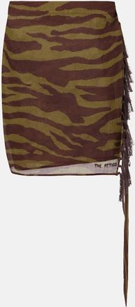 The Attico Copricostume in cotone con stampa