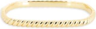 Nordstrom Rack Demi Fine Twisted Rectangular Bangle Bracelet in Gold at Nordstrom Rack