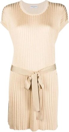 Sonia Rykiel Casual Bruine Top met Viscose & Katoen - Dames - Korte kleedjes - Bruin - L - Katoen - Kleedjes