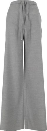 Max Mara Pantalones anchos Recente - Trousers - Mujer - Gris - 2XS