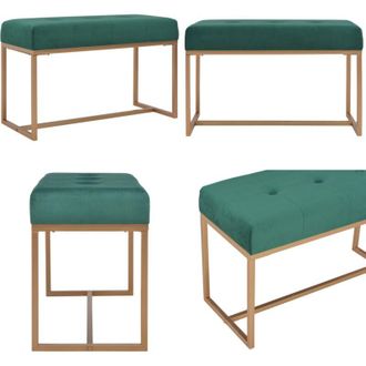 vidaXL Panca 80 cm in Velluto Verde - Panca da ingresso - Panca verde