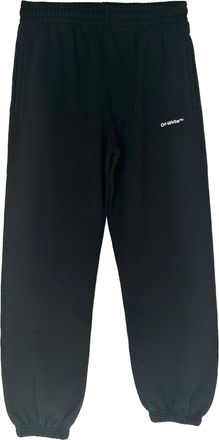 Off-white Wave Out Diag Short Sweatpants in Black Cotton