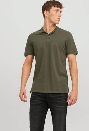 Jack & Jones Poloshirt JACK & JONES BASIC POLO, Herren, Gr. 3XL, gr&uuml;n (olive night), Piqu&eacute;, Obermaterial: 100% Baumwolle, schmal h&uuml;ftbedeckend, Rundhals, B&uuml;ndchen,