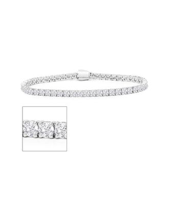 SuperJeweler Superjeweler Silver 8.00 Ct. Tw. Lab-Grown Diamond Bracelet