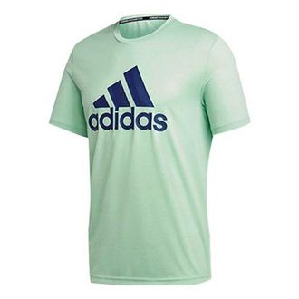 adidas Casual Sports Round Neck Short Sleeve Green FT9734