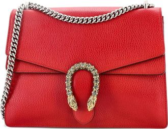 Gucci Borsa a spalla Dionysus media in pelle - Rosso